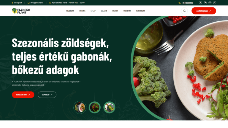 PLENARA – Prémium növényi étterem
