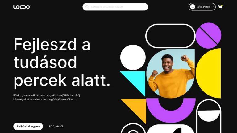 Focus Academy – Digitális termék és online kurzus weboldal