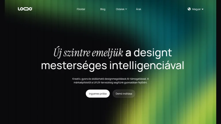 Gradient AI – Weboldal AI-alapú kreatív ügynökségeknek
