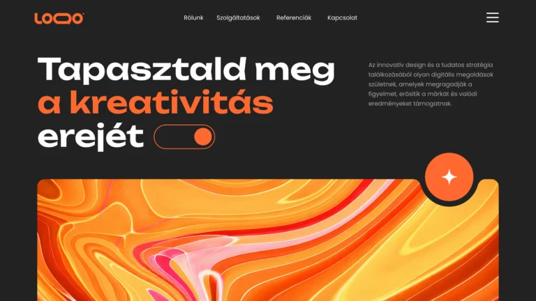 Impact Studio – Weboldal kreatív marketingügynökségeknek