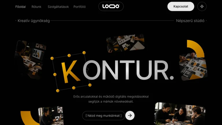 Kontur – Kreatív ügynökségi weboldal