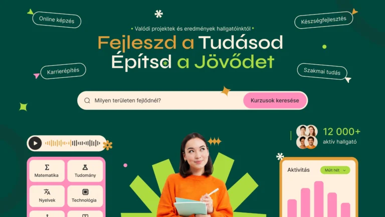 Skill Center – Online oktatási és képzési weboldal