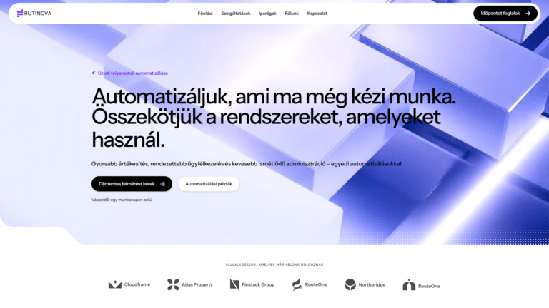 Rutinova – Üzleti folyamatok automatizálása