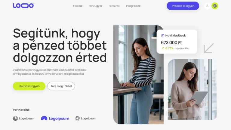 Solid Finance – Pénzügyi tanácsadói weboldal