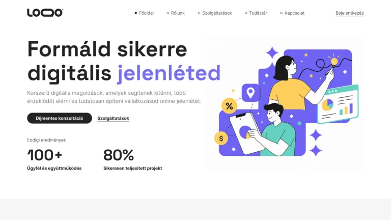 Tandem – Digitális marketingügynökségi weboldal